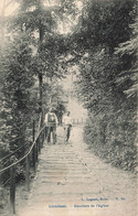 CPA - Belgique - Linkebeek - Escalier De L'Eglise - Edit. Lagaert - Oblitération Etoile  Linkebeek 1908 - Animé - Linkebeek