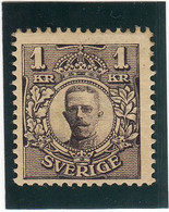 Suède 1910/1919, Cat. Yvert N° 60 *. Roi Gustave V - Neufs