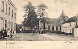 CPA - Belgique - Linkebeek - L'Eglise - Edit. Nels - Oblitéré Etoile Linkebeek 1905 - Animé - Clocher - Précurseur - Linkebeek