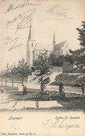 CPA - Belgique - Louvain - Eglise Saint Quentin - Edit. Nels - Précurseur - Animé - Clocher - Oblitéré Louvain 1904 - Leuven