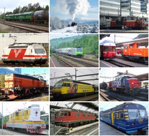 China Postcard，Train Train Painted Train Railway Traffic Engineering Vehicle，12  Pcs - China