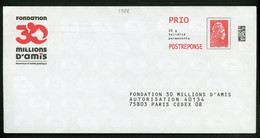 FR - POSTREPONSE MARIANNE DE D'YZ PRIO DE "30 MILLIONS D'AMIS" -  N° 193410 & INTÉRIEUR: NF316/12 ** - Prêts-à-poster:reply