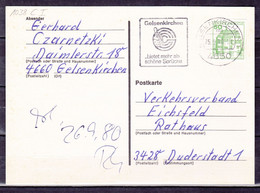 MiNr. 1038 C I, Auf Portoger. Karte Von Gelsenkirchen Nach Duderstadt; B-283 - Briefe U. Dokumente
