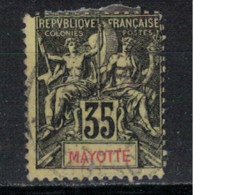 MAYOTTE        N°  YVERT 18  OBLITERE     ( OB    05/ 58 ) - Usados