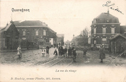 CPA - Belgique - Quaregnon La Rue Du Rivage - Edit. D. Hendrix - Précurseur - Animé - Enfant - Oblitéré Quaregnon 1905 - Quaregnon
