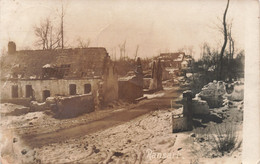 CPA - Belgique - Ransart - Carte Photo - Village Sous La Neige - Oblitéré 1917 - Charleroi