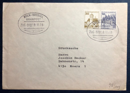 Allemagne, Divers Sur Enveloppe, Cachet BAHNPOST Koln - Brussel 10.7.1981 - (B4249) - Lettres & Documents