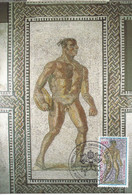 VATICAN - CARTE MAXIMUM - Yvert N° 813 - OLYMPHILEX 1987 - MOSAÏQUEdes THERMES De CARACALLA à ROME - Cartas Máxima