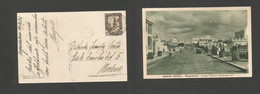 SOMALIA. 1936 (30 Oct) Italian Postal Adm. Mogadiscio - Modena, Italy. Fkd Ppc. - Somalia (1960-...)