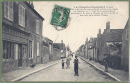 CPA Vue Très Rare - YONNE - LA CHAPELLE CHAMPIGNY - L'ÉPICERIE BESNARD - Animation - Collection P.R.-S. - Sonstige & Ohne Zuordnung