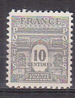 M2669 - FRANCE Yv N°621 * - 1944-45 Arco Del Triunfo