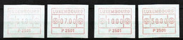 Luxembourg, Luxemburg , 1983, MI 1 ,AUTOMATENMARKEN, DISTRIBUTEUR , 4 WERTE - Viñetas De Franqueo