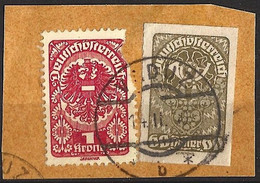 Liechtenstein Mitläufer 1920: Deutschösterreich Posthorn 60 Heller 1919 Michel-N° 283 O VADUZ 14.II.20 (LBK CHF 60.00) - ...-1912 Préphilatélie
