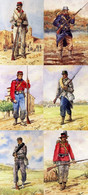 6 Cartoline Dei GARIBALDINI In Varie Uniformi Di R.J.Marrion, In Pacchetto Speciale - Uniformi