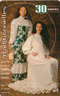FRENCH POLYNESIA - CHIP CARD - TRADITIONAL DRESSES - TIARE - French Polynesia