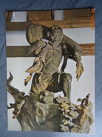 WOODEN STATUE  WIND GOD - Objets D'art