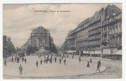 Bruxelles, Place De Brouckere Old Postcard Posted 1910 B230120 - Places, Squares