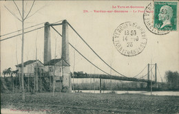 82 VERDUN SUR GARONNE / Le Pont Suspendu / - Verdun Sur Garonne