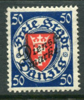 DANZIG 1924 Official Overprint. On Arms 50 Pf. MNH / **.  Michel Dienst 50 - Service