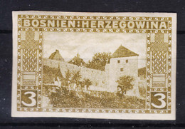 Austria Occupation Of Bosnia 1906 Pictorials Mi#31 U, Imperforated, With Gum Mint Hinged - Neufs