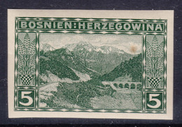 Austria Occupation Of Bosnia 1906 Pictorials Mi#32 U, Imperforated, With Gum Mint Never Hinged - Nuovi