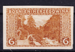 Austria Occupation Of Bosnia 1906 Pictorials Mi#33 U, Imperforated, MNG - Ungebraucht