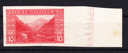 Austria Occupation Of Bosnia 1906 Pictorials Mi#34 U, Imperforated, MNG - Unused Stamps