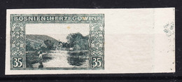 Austria Occupation Of Bosnia 1906 Pictorials Mi#38 U, Imperforated, MNG - Unused Stamps