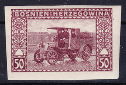 Austria Occupation Of Bosnia 1906 Pictorials Mi#41 U, Imperforated, With Gum Mint Hinged - Neufs