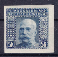 Austria Occupation Of Bosnia 1906 Pictorials Mi#44 U, Imperforated, With Gum Mint Hinged - Neufs