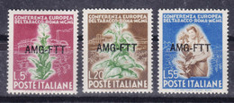 Italy Trieste Zone A AMG-FTT 1950 Sassone#84-86 Mint Hinged - Mint/hinged