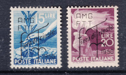 Italy Trieste Zone A AMG-FTT 1950 Sassone#81-82 Mint Hinged - Ungebraucht