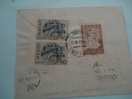 GREECE  COVER  1945 POSTMARK ATHENS  GAYREION ANDROY   2 SCAN - Marcophilie - EMA (Empreintes Machines)