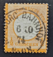 Deutsches Reich 1874, Mi 18 MARBURG BAHNHOF 6/10/74 - Used Stamps