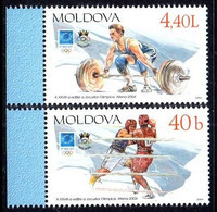 Moldavie Moldova 0428/29 JO Athens 2004, Boxe, Haltérophilie - Summer 2004: Athens