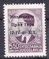 Italy Occupation Of Montenegro 1941 Mi#8 Sassone#8 Mint Hinged - Montenegro