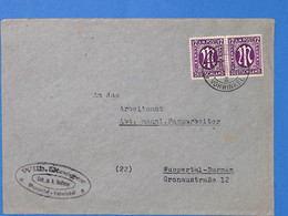 Allemagne Zone Bizone 1946 Lettre De Wuppertal (G13513) - Autres & Non Classés