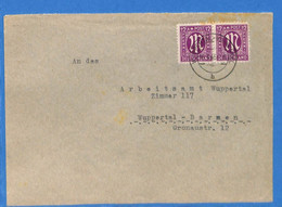 Allemagne Zone Bizone 1946 Lettre De Wuppertal (G13519) - Sonstige & Ohne Zuordnung