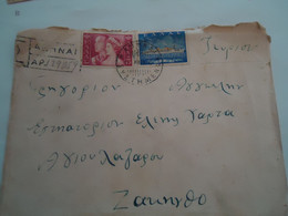 GREECE REGISTERED  COVER   POSTMARK  ATHENS  ROYAL SHIPS 2 SCAN - Marcophilie - EMA (Empreintes Machines)