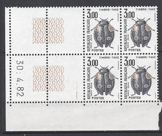 CD 111 FRANCE 1982 TIMBRE TAXE COIN DATE 111 : 30 / 4 / 82  ADELIA ALPINA - Portomarken