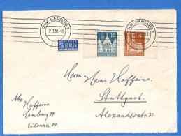 Allemagne Zone Bizone 1951 Lettre De Hamburg (G13543) - Otros & Sin Clasificación