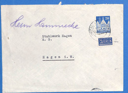 Allemagne Zone Bizone 1951 Lettre De Frankfurt (G13544) - Autres & Non Classés