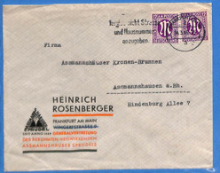 Allemagne Zone Bizone 1946 Lettre De Frankfurt (G13554) - Autres & Non Classés