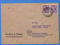 Allemagne Zone Bizone 1946 Lettre De Wuppertal (G13561) - Autres & Non Classés