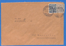 Allemagne Zone Bizone 1946 Lettre De Wuppertal (G13563) - Andere & Zonder Classificatie