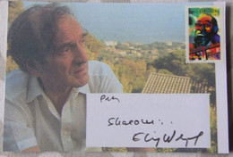 Elie WIESEL - Signé / Hand Signed / Dédicace / Autographe Authentique - Premio Nobel