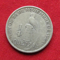 Guatemala 25 Centavos 1/4 Quetzal 1926 - Guatemala