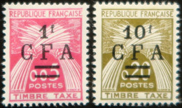 LP3844/1903 - 1962/1964 - COLONIES FRANÇAISES - REUNION - TIMBRES TAXE - N°45 Et 46 NEUFS** - Timbres-taxe