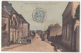 (72) 433, Conlie, Racois, Rue De L'Eglise - Vue Prise De La Place De L'Eglise - Conlie