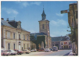 GF (72) 989, Pontvallain, Combier 3 31 71 0558, Place De L'Eglise, Gendarmerie Et Tube Citroen - Pontvallain